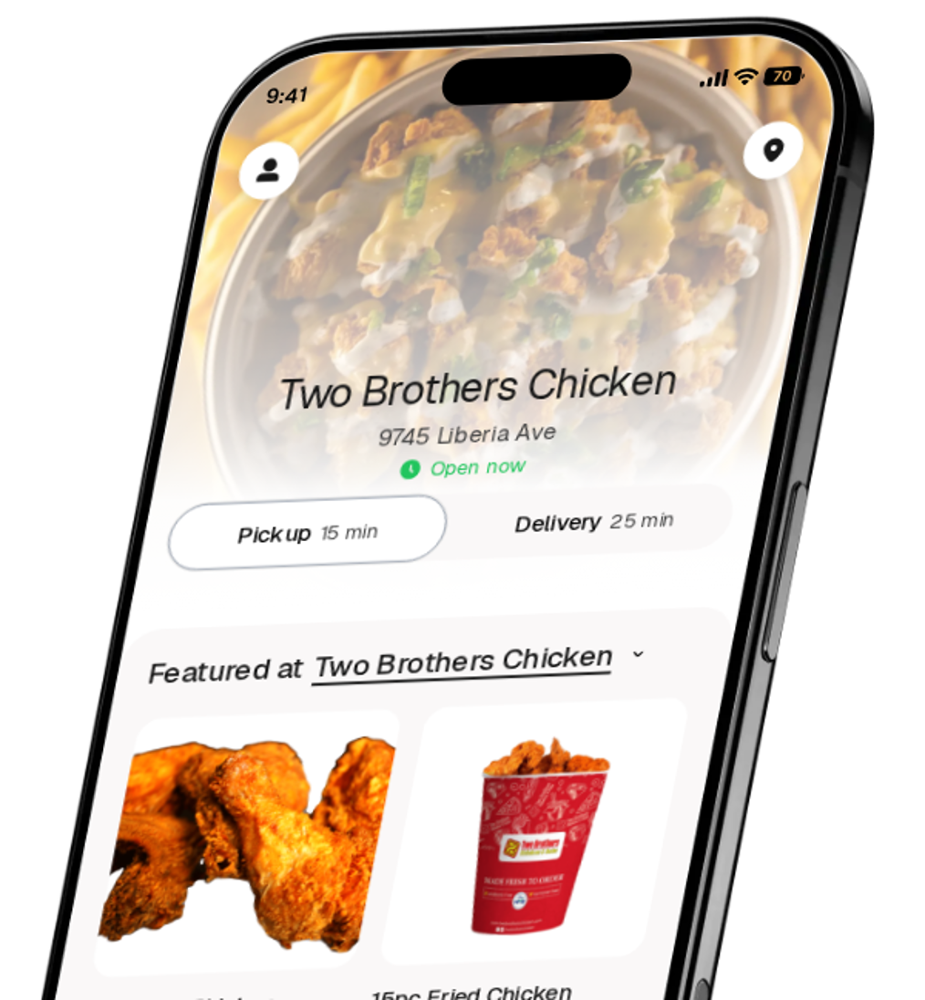 Two Brothers Chicken app preview