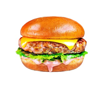 Double Chicken Fire Burger